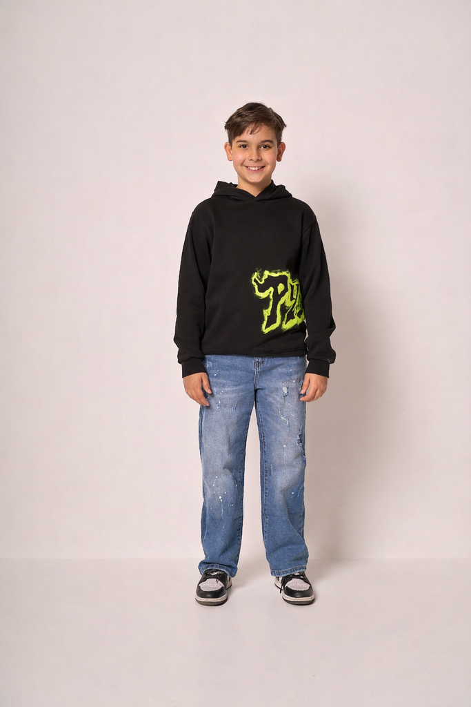 felpa bambino con logo "PYREX"