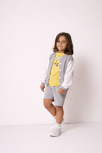 Felpa Bambino Stile College Bicolore