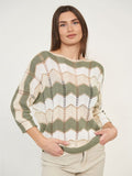 Maglia traforata in lurex