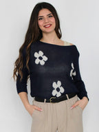 Maglia con fiori