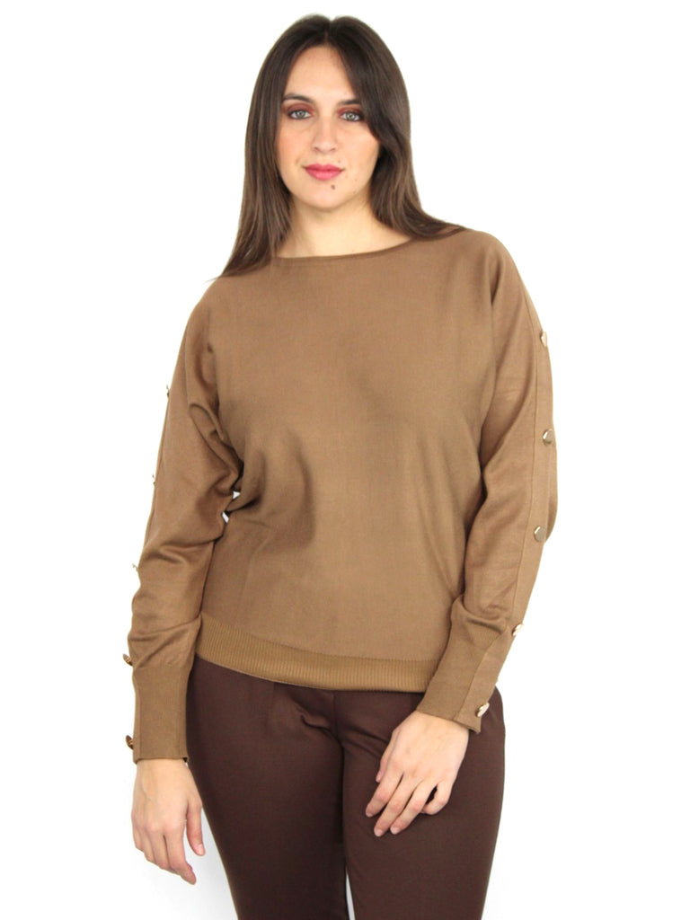 Maglia con finti bottoni
