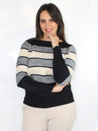 Maglia pelosetta rigata