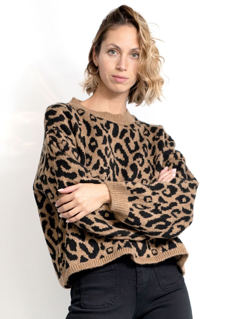 Maglione leopardato