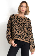 Maglione leopardato