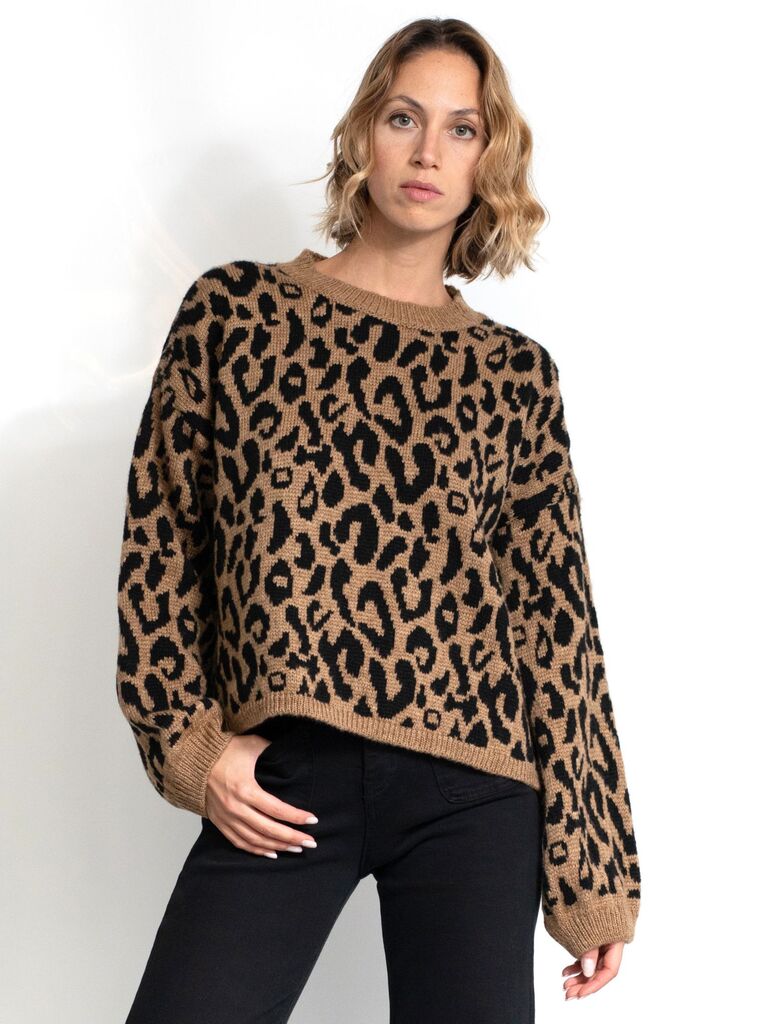Maglione leopardato