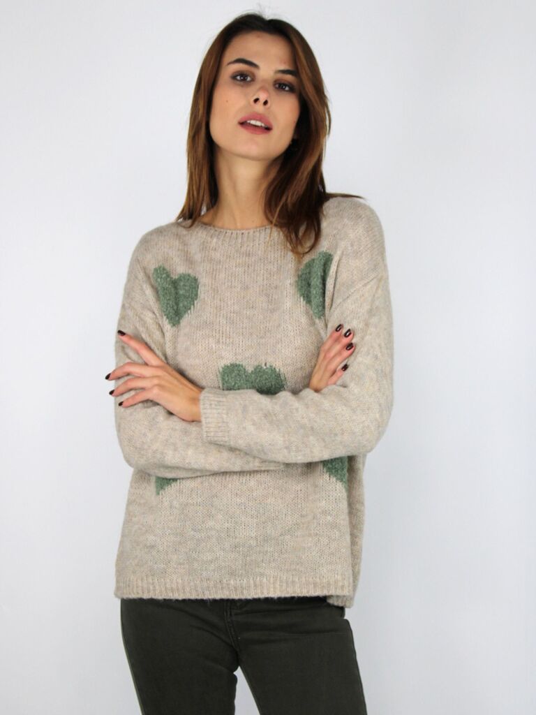 Maglia con cuori