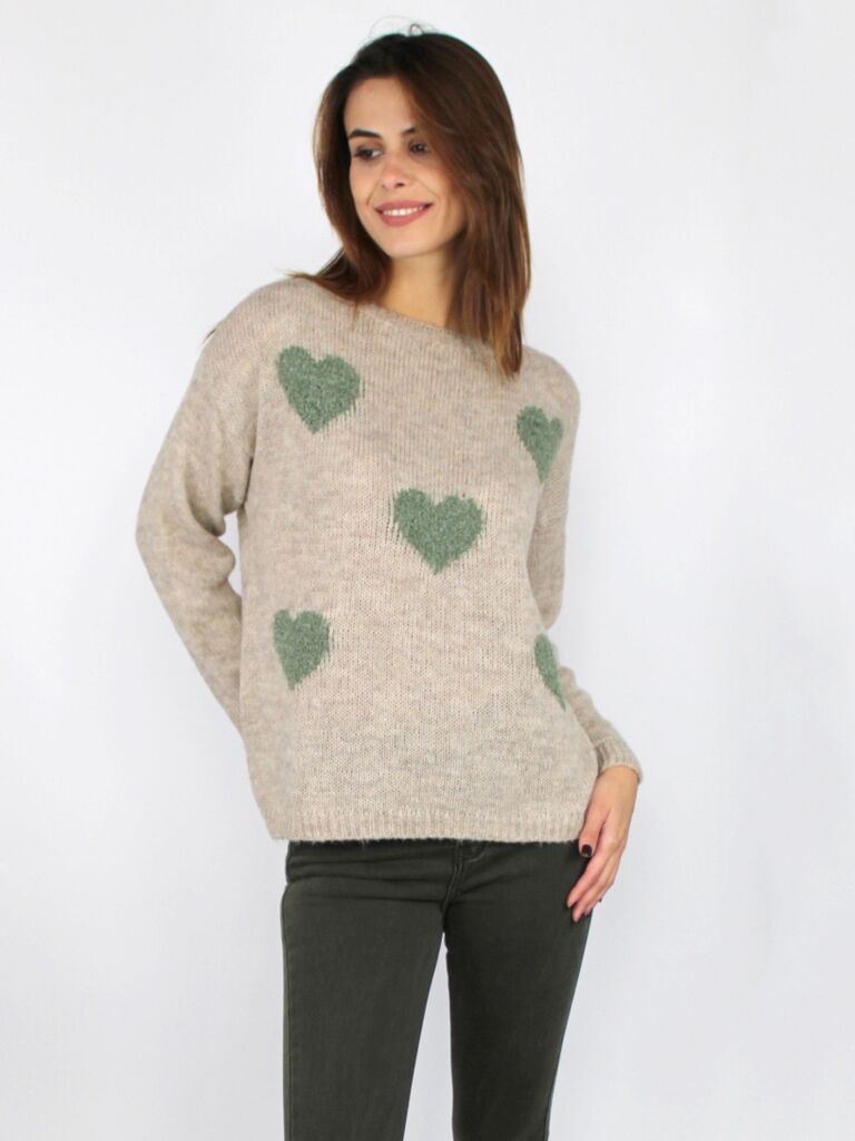Maglia con cuori