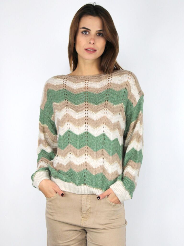 Maglia fantasia zig zag