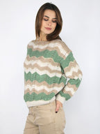 Maglia fantasia zig zag
