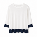Maglia bicolore con maniche 3/4