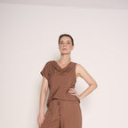 T-shirt con scollo morbido