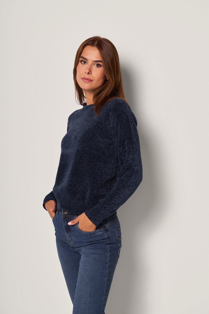 Maglia maniche lunghe ciniglia