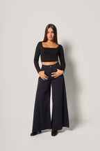 Maglia da donna cropped basic