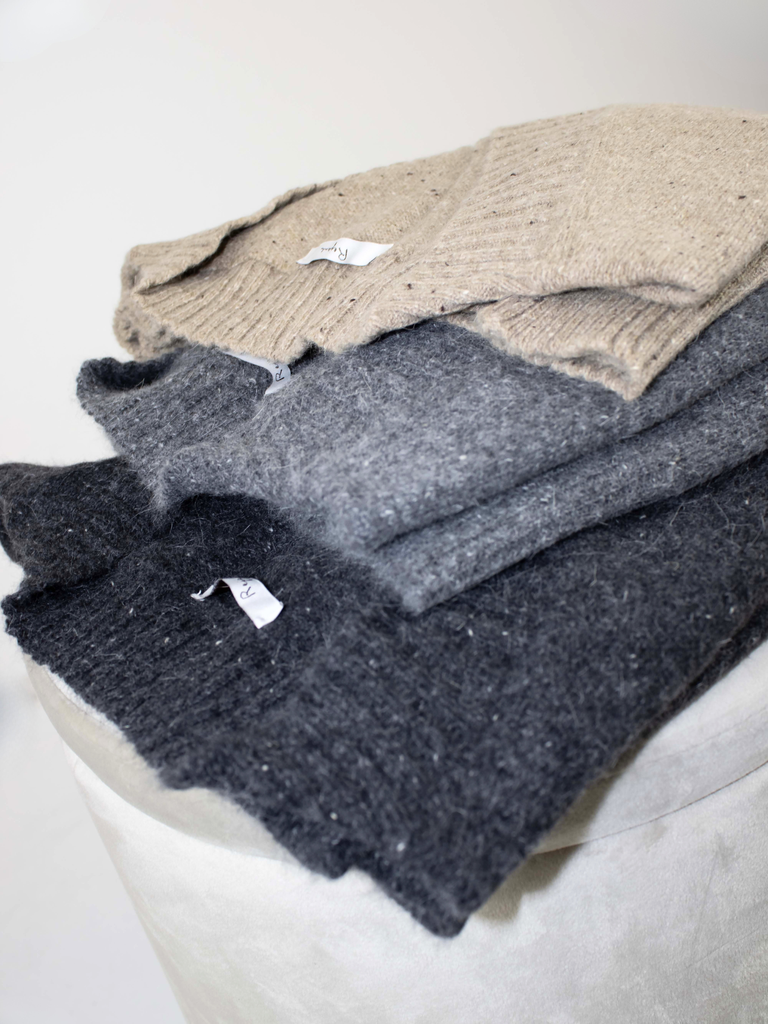 Maglione misto lana scollo a V Rejane