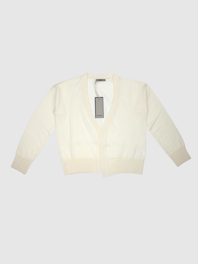 Cardigan Aperto Misto Lana