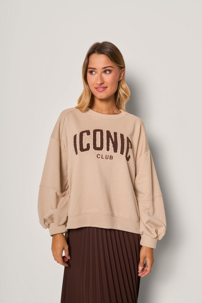 Felpa oversize con scritta