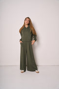 Felpa Donna con Cappuccio e Linea Cropped