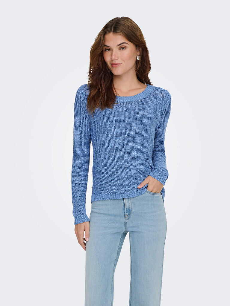 Maglia donna girocollo in maglia leggera
