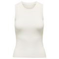 Top Donna in Maglia a Coste Senza Maniche