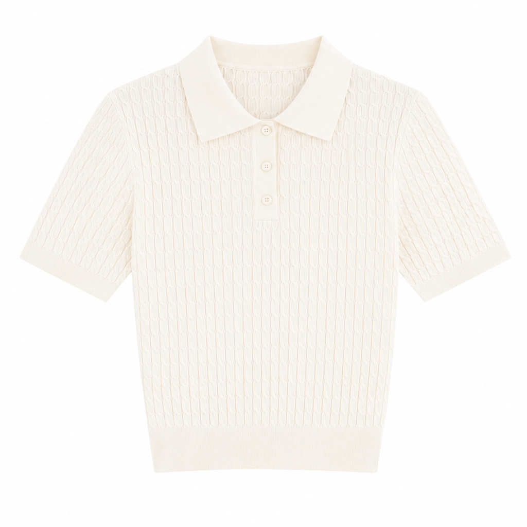 POLO TRECCINA CORTA