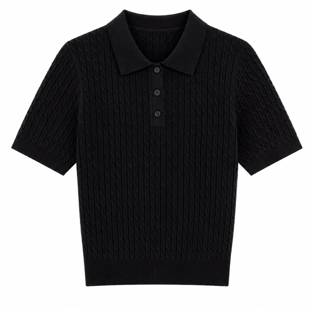 POLO TRECCINA CORTA