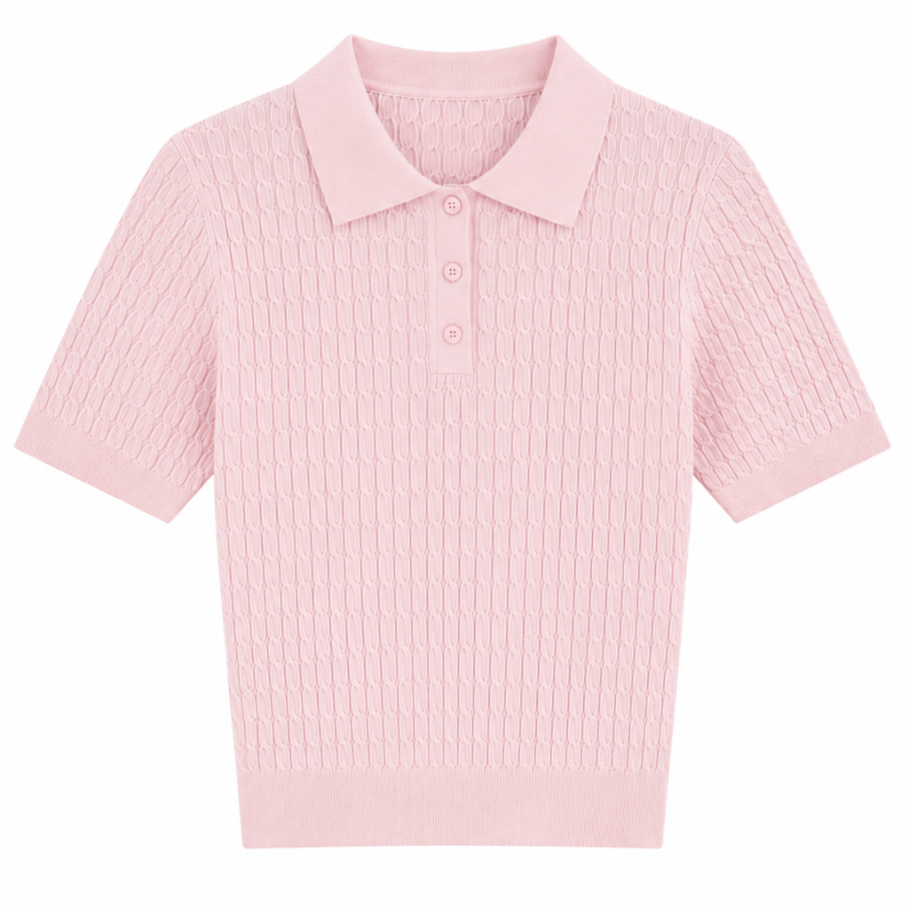 POLO TRECCINA CORTA