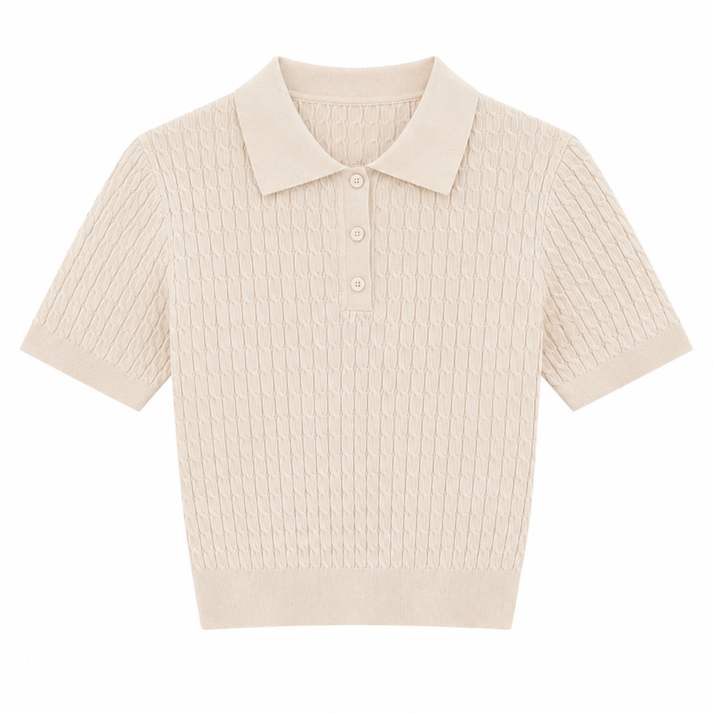 POLO TRECCINA CORTA