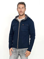 Cardigan con cappuccio