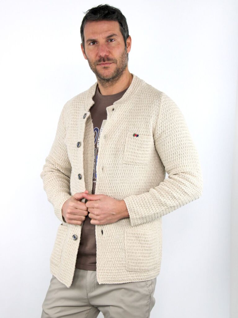 Cardigan in maglina