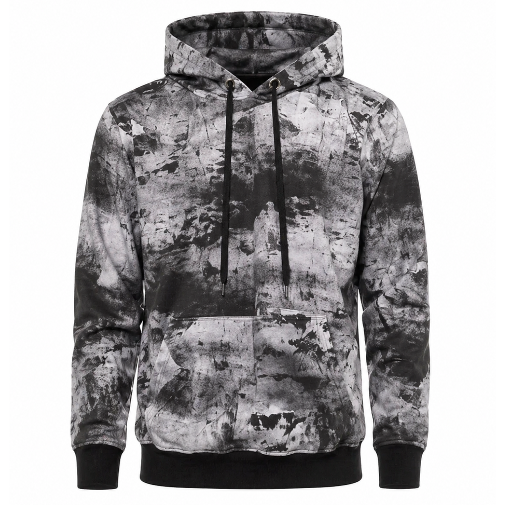 Felpa con cappuccio tie-dye
