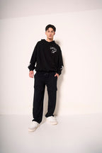 Felpa oversize con stampa fronte retro