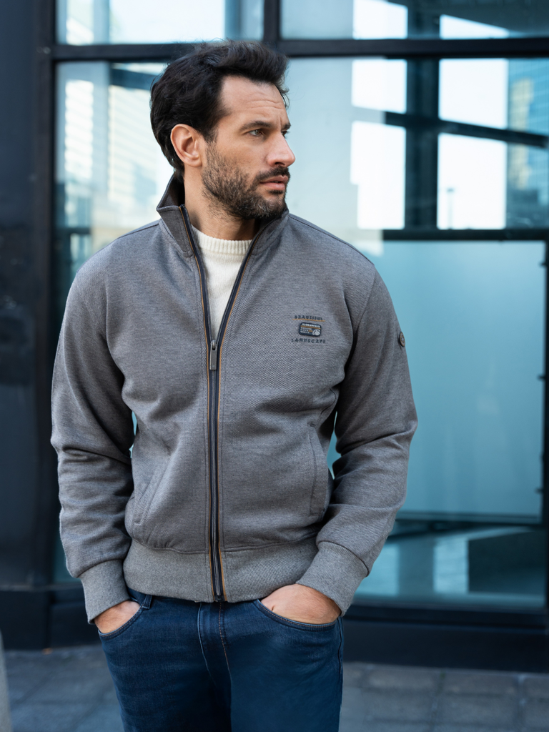 Felpa uomo con zip Il Granchio