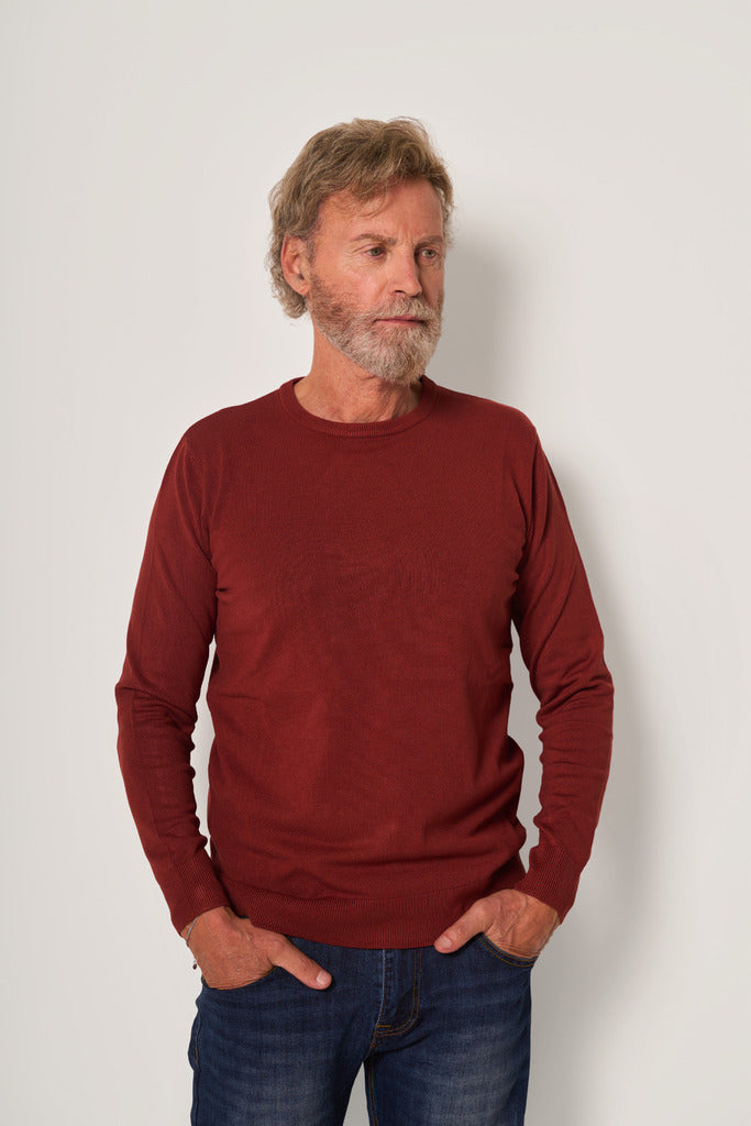 Maglia girocollo in cotone leggero