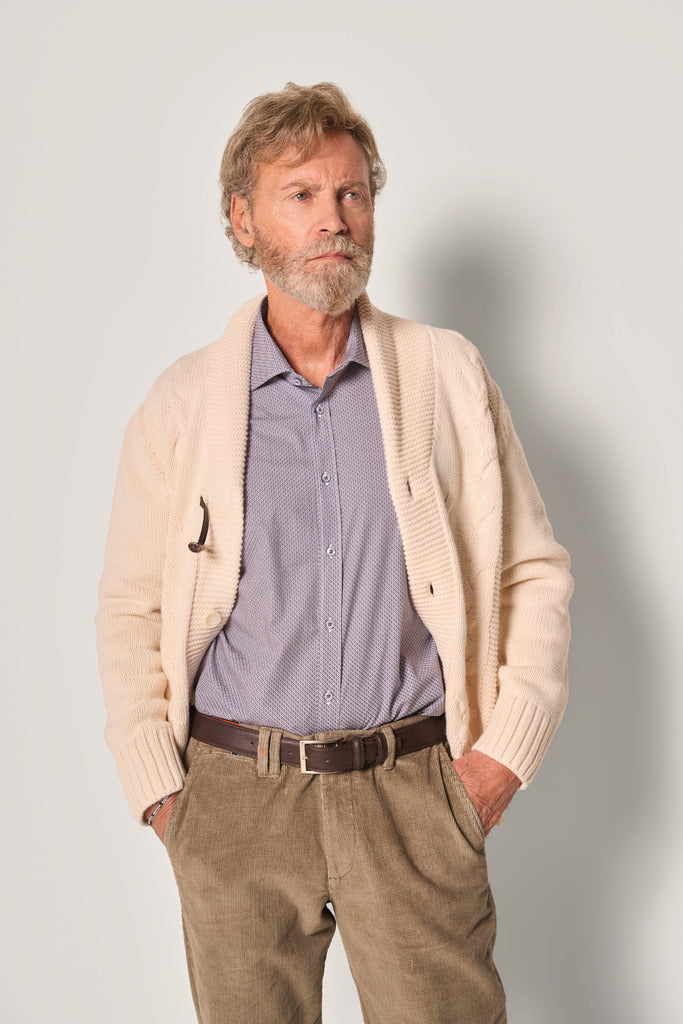 Maglia Uomo con Collo Sciallato