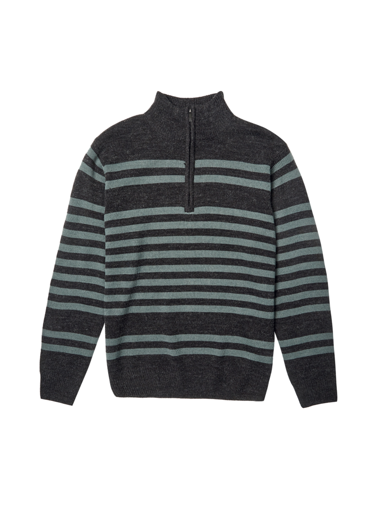 Maglia da uomo con collo alto a righe