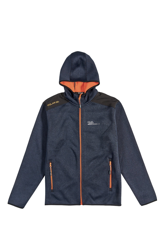 Felpa uomo con cappuccio e zip