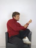 MAGLIONE UOMO COLLO ALTO – LAVORAZIONE TRIDIMENSIONALE