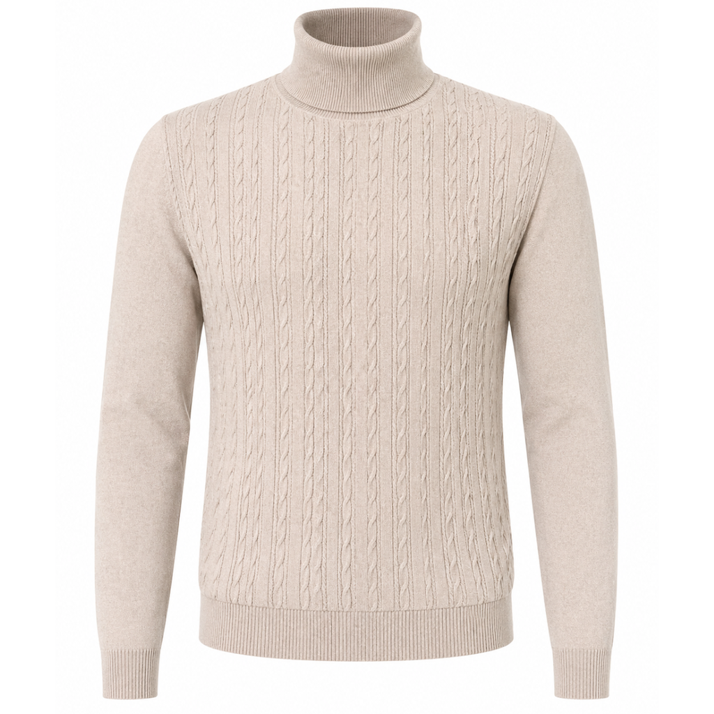 Maglione Dolcevita a Treccia