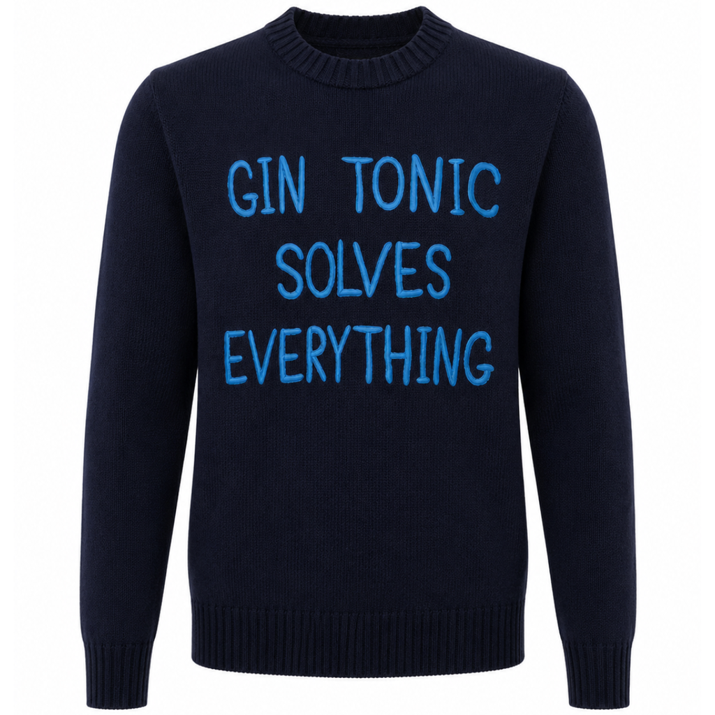 Maglione con scritta uomo
