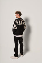 Maglione oversize con scritta