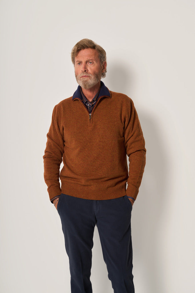 MAGLIA UOMO MEZZA ZIP