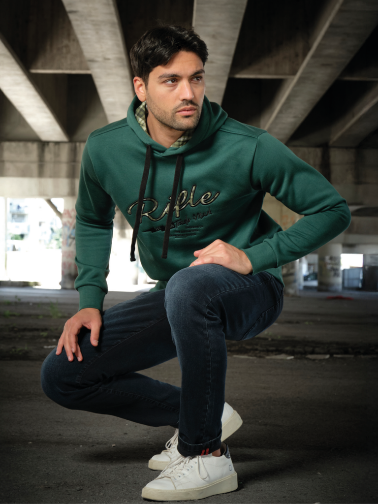 Felpa con cappuccio Rifle