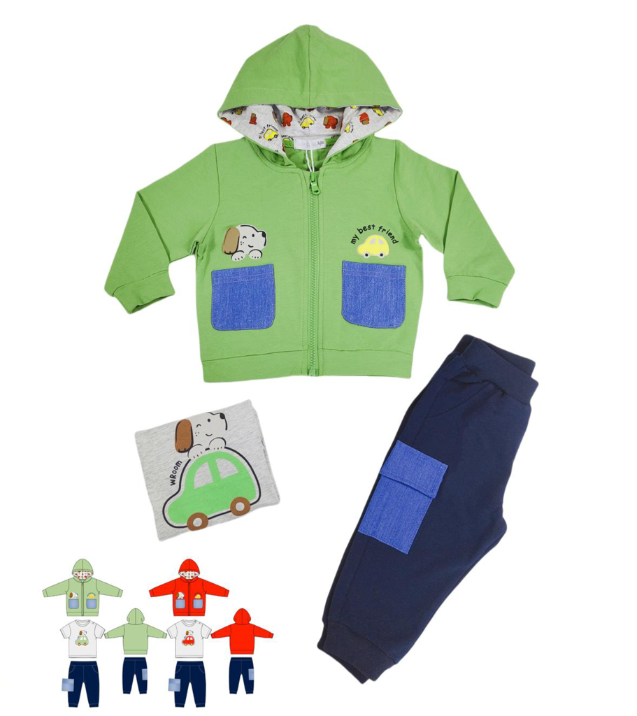 Completino da bambino baby con fantasie
