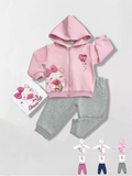 Completino da bambina baby 3 pezzi