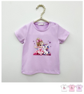 Maglietta da bambina baby con stampa