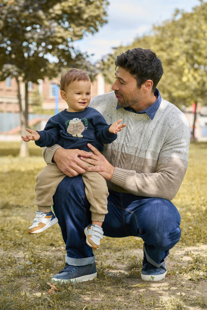 Completo jogger neonato con stampa