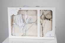 Carica l&#39;immagine nel visualizzatore di Gallery, Copertina culla in buddle double face con dou-dou orsetto
