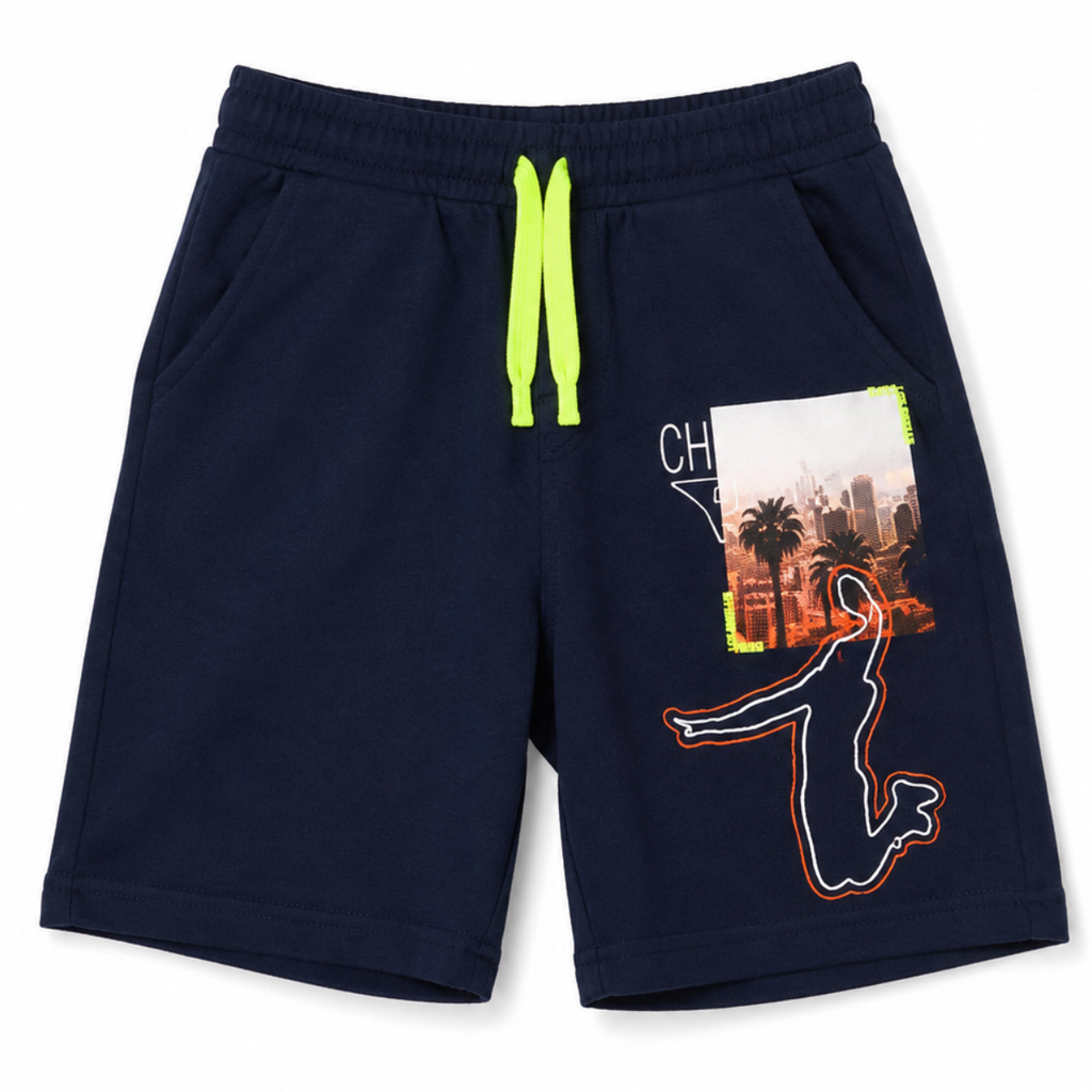 Pantaloncino baby con stampa