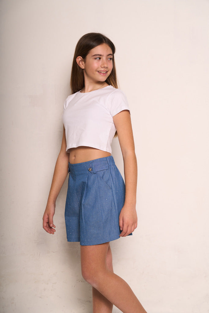 Pantalone corto da bambina