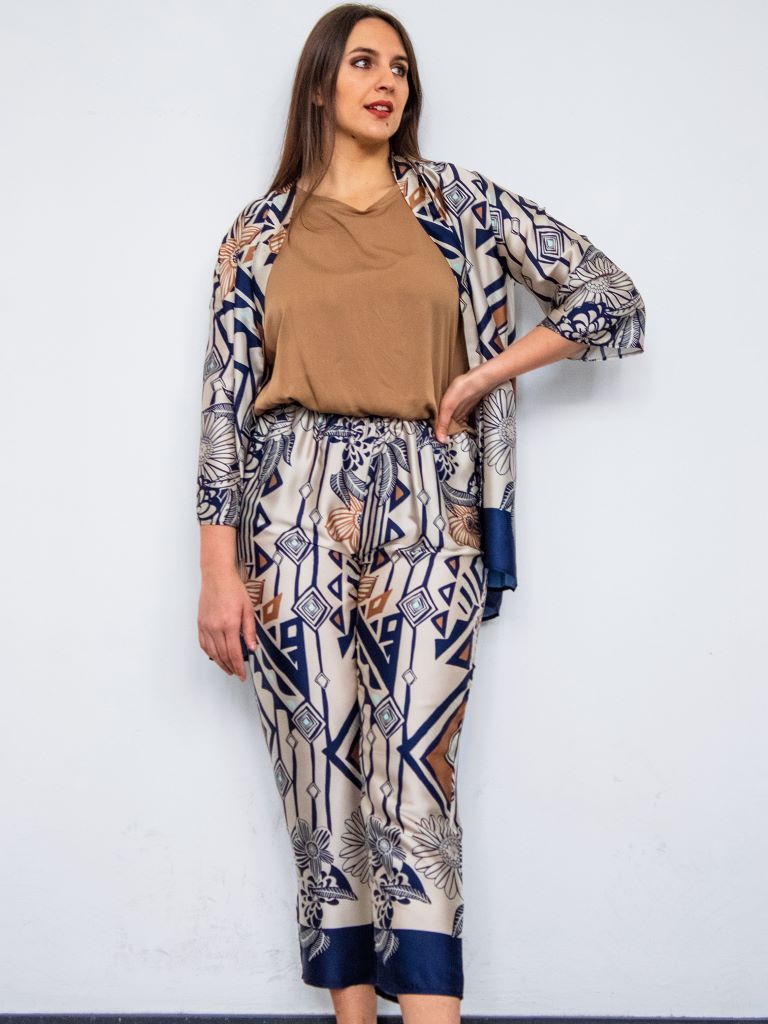 Pantalone in satin